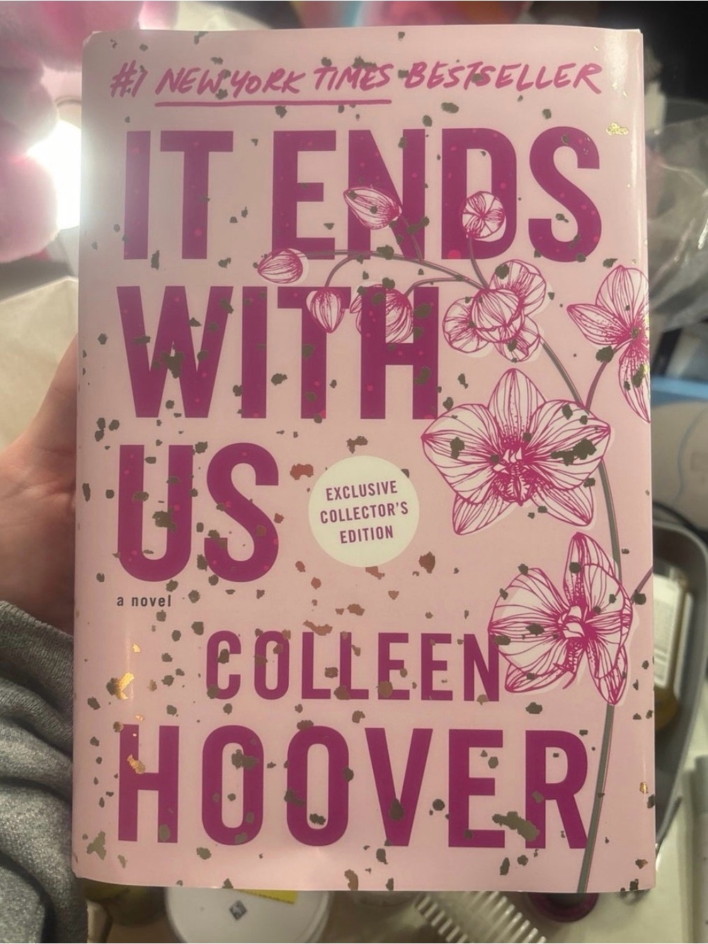 It Ends With Us by Colleen Hoover - Pink Floral Hardcover